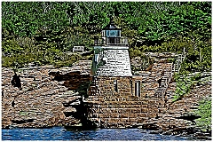 Castle Hill Lighthouse2 - Digital Painting